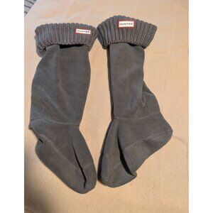 Hunter fleece tall boot socks size 5-7 Gray